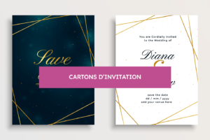 Cartons d'invitation
